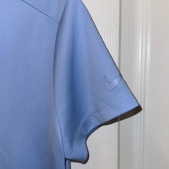 Nike Dri Fit Womens Collared Golf Shirt Size Medium Periwinkle Color - Picture 3 of 7